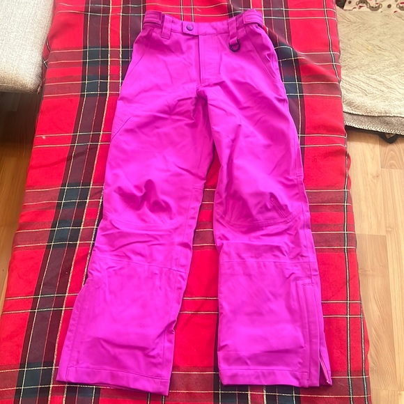 LL Bean Snowpants Kids Fushia pink Size 10 - Picture 1 of 7